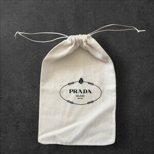 Prada small dustcover dust bag, cinch drawstring top